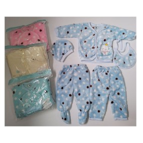 Newborn Essentials Manufacturer - 5 Piece Full Printing With Embroidery Baby Clothes