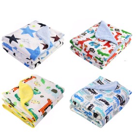 Ultra Soft Baby Blanket Manufacturer - Mink and Sherpa Toddler Boy Blanket Nursery