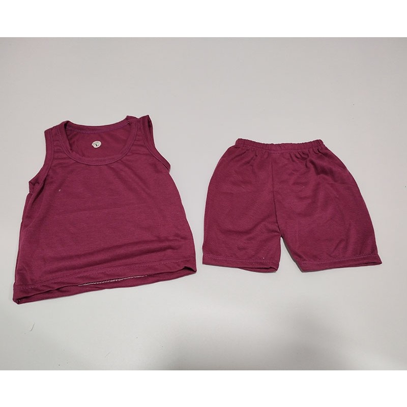 Baby Clothes Set Manufacturer - 2-Piece Summer Sleeveless Tops Shorts Unisex Outfits