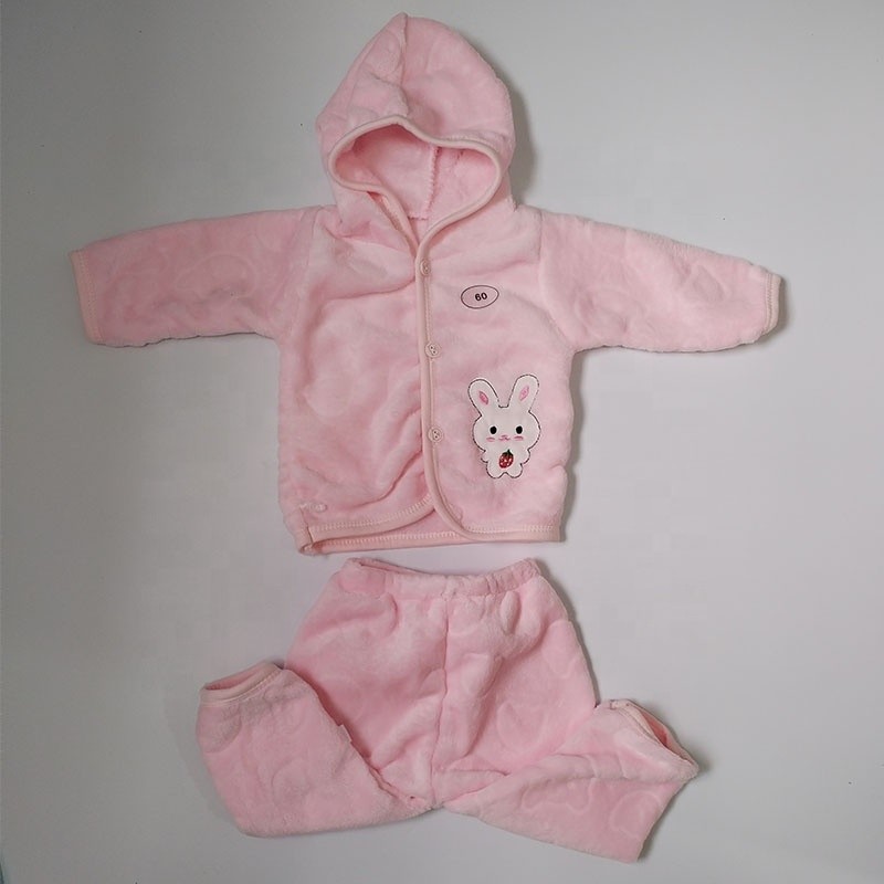 Baby Winter Clothes Supplier - 2 Piece Snowsuit Flannel Pants Jackets Winter Coat