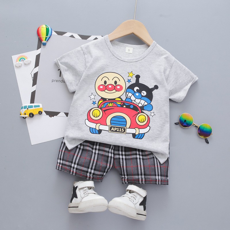 Infant Baby Clothes Factory - 1-4T Dinosaur Training Shorts T-Shirt Outfits Summer