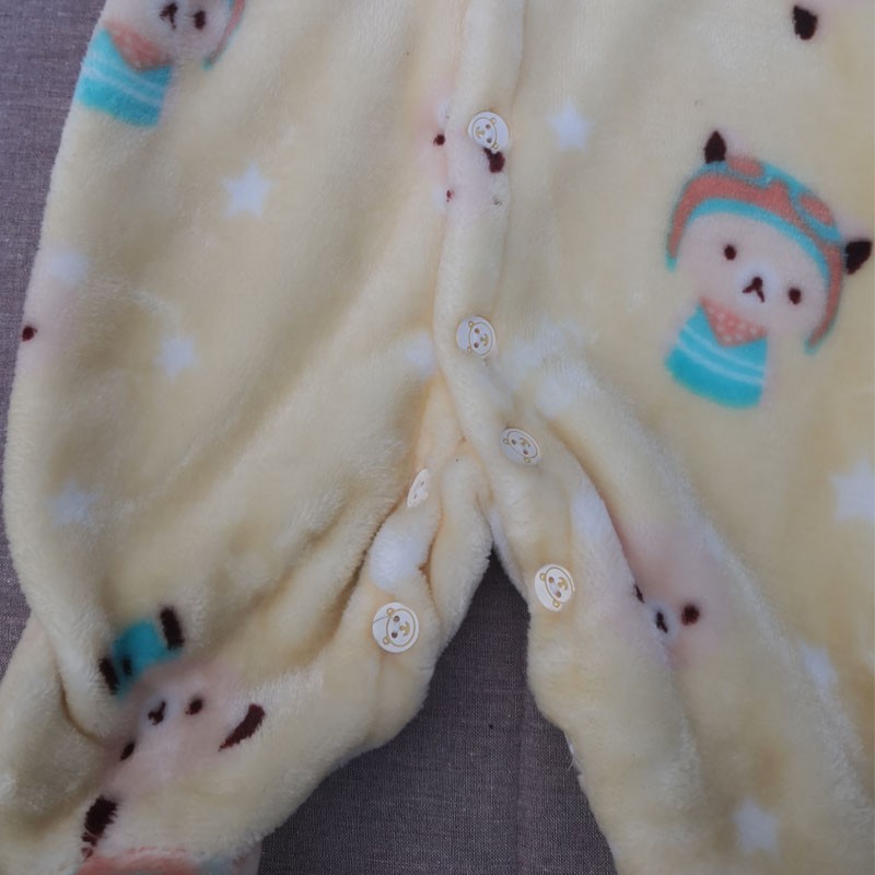 Baby Essentials Factory - Unisex Flannel Playsuits Overalls Corduroy Jumpsuit Winter