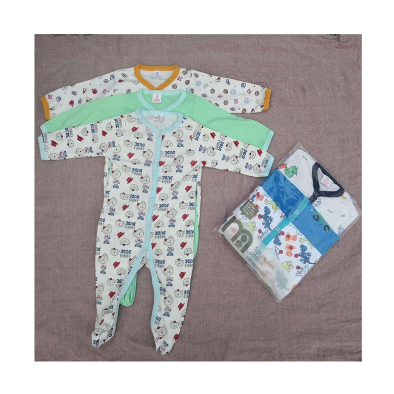 Baby Pajama Set Manufacturer - Wholesale 3-Piece Footed Onesie Infant Sleepwear