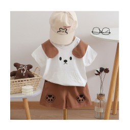 Toddler Boys Clothes Manufacturer - 2 Pieces Cartoon Short-Sleeve Cotton T-Shirts Tees