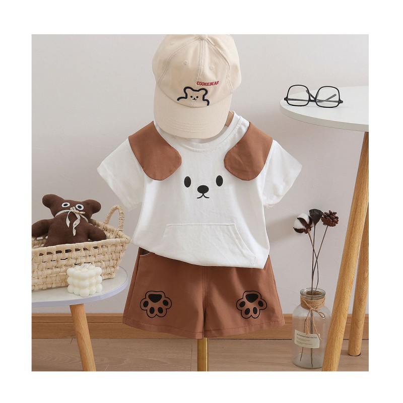 Toddler Boys Clothes Manufacturer - 2 Pieces Cartoon Short-Sleeve Cotton T-Shirts Tees