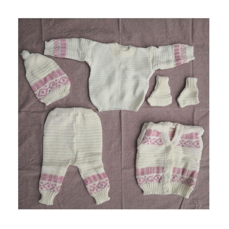 Baby Sweater Set Factory - Knit Cardigan Beanie Gift Crochet Set Winter Clothes Set