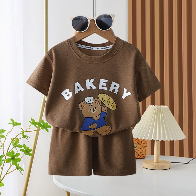 Infant Set Clothes Manufacturer - Toddler Boys Summer Clothes Shirt Shorts Cartoon