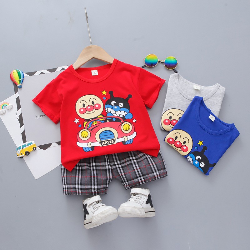 Infant Baby Clothes Factory - 1-4T Dinosaur Training Shorts T-Shirt Outfits Summer