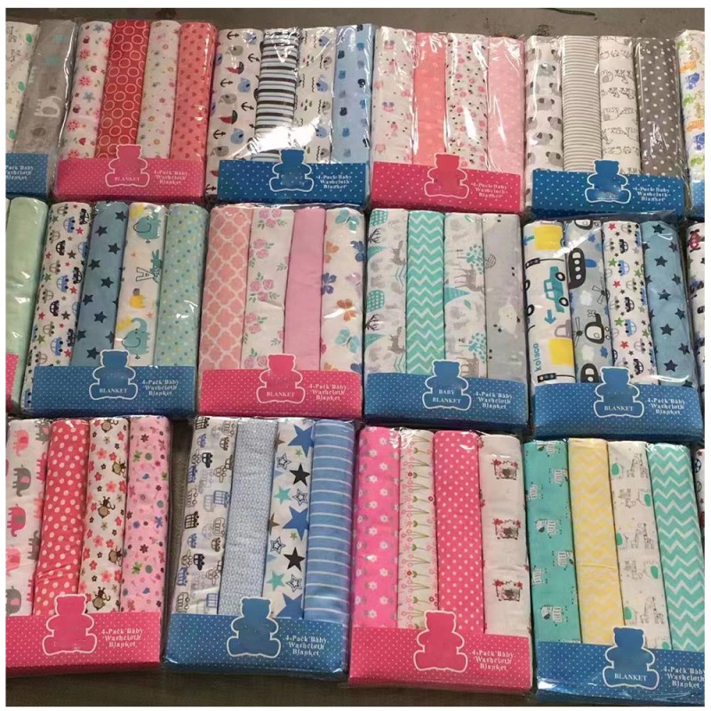 Baby Washcloth Supplier - Organic Cotton Newborn Quilt Swaddle Blanket Bedding