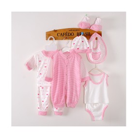 Newborn Layette Set Supplier - Bulk 8-Piece Essential Baby Clothes Infant Gift