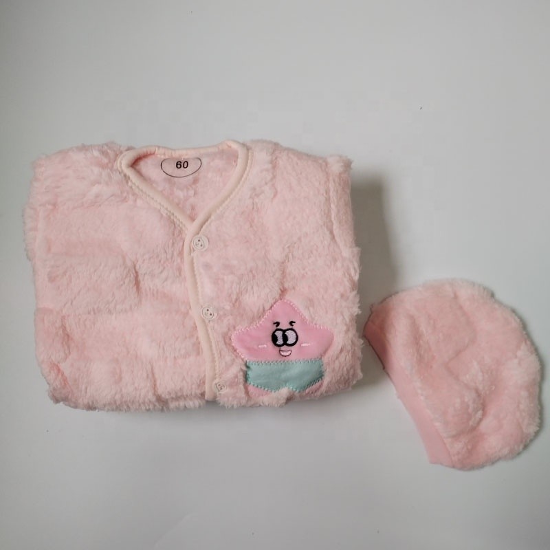 Baby Winter Set Supplier - 5Pcs Long Fleece Newborn Clothes 2024 Layette Gift Set