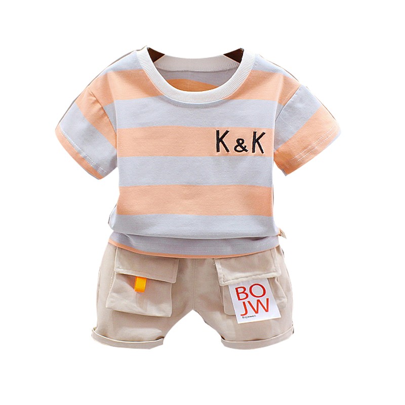 Toddler Boy Clothes Supplier - New Design 2T 2 Piece Set Cute Polo Shirt Children