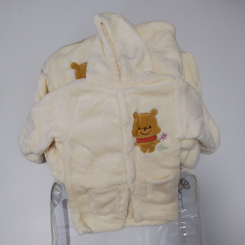 Newborn Layette Set Factory - 8 Pieces Gender Neutral Winter Clothes Flannel 0-6 Month