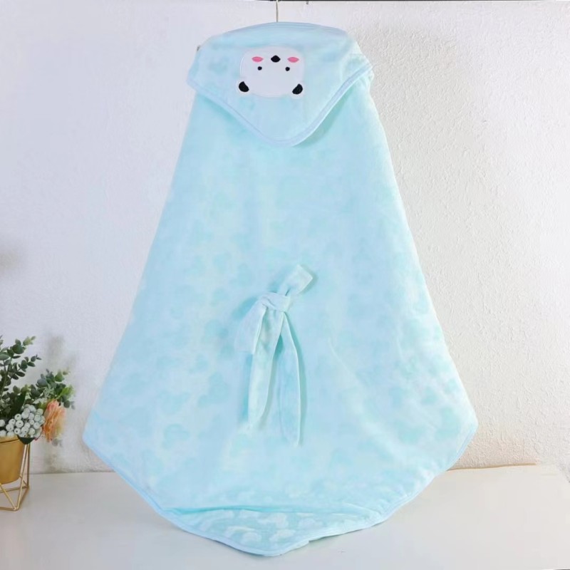 Cute Baby Items Manufacturer - Newborn Plush Nursery Swaddle Blankets Hooded Blankets