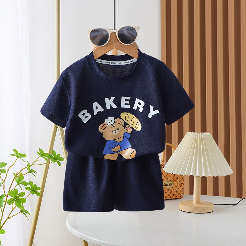 Infant Set Clothes Manufacturer - Toddler Boys Summer Clothes Shirt Shorts Cartoon