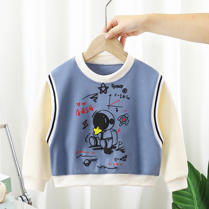 Toddler Boys Sweatshirt Manufacturer - Crewneck Cotton Long-Sleeve Pullover Cartoon Print