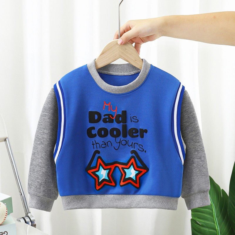 Toddler Boys Sweatshirt Manufacturer - Crewneck Cotton Long-Sleeve Pullover Cartoon Print