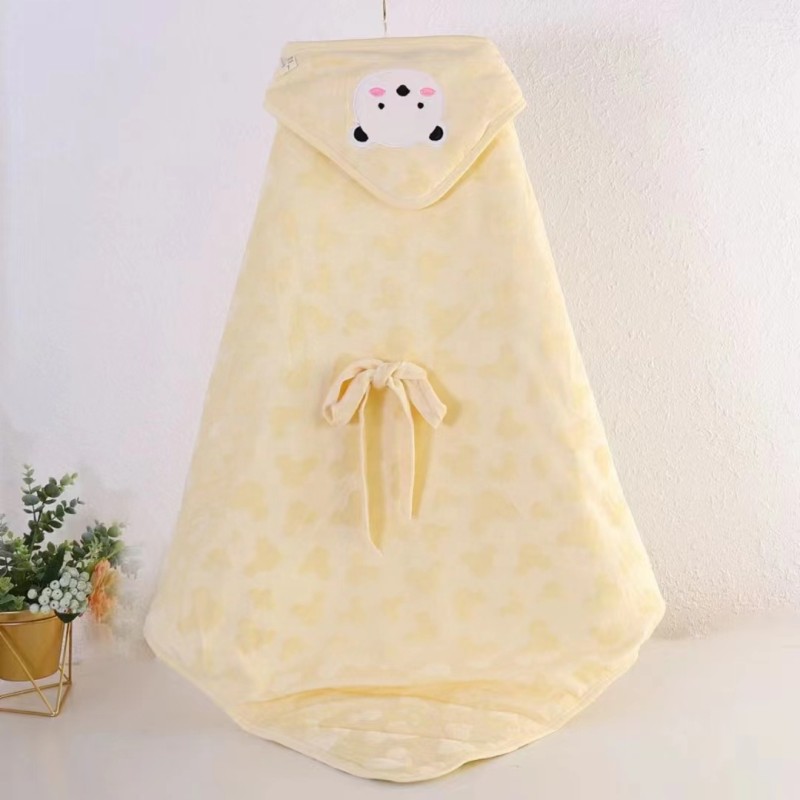 Cute Baby Items Manufacturer - Newborn Plush Nursery Swaddle Blankets Hooded Blankets