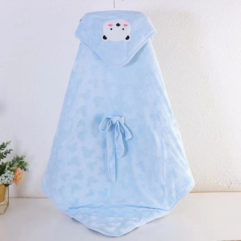 Cute Baby Items Manufacturer - Newborn Plush Nursery Swaddle Blankets Hooded Blankets