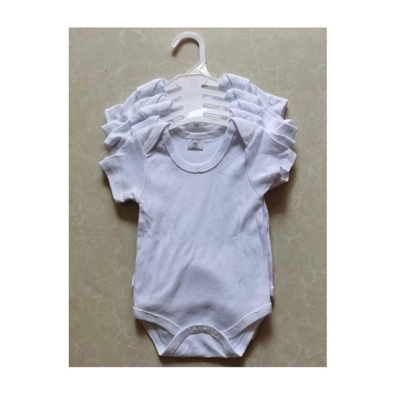 Organic Baby Bodysuit Manufacturer - 5-Piece Natural Dyed Short Sleeve Romper Set