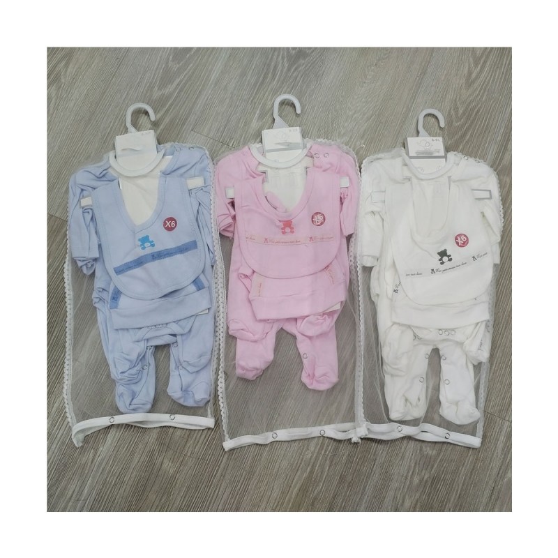 Newborn Layette Set Supplier - 8-Piece Gender Neutral Baby Clothes for 0-9 Month
