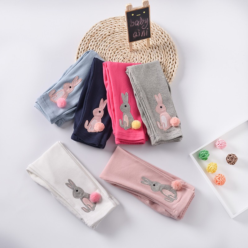 Girls Leggings Manufacturer - 2-6T Ankle Length Cotton Leggings Solid Design School