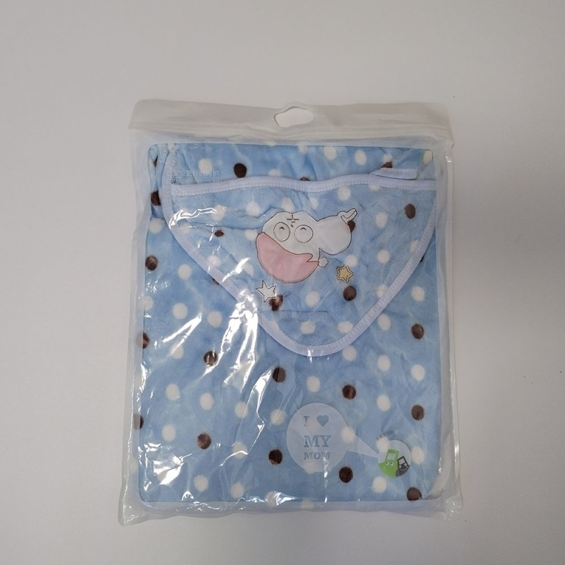 Baby Fleece Blanket Manufacturer - Hooded Wrapper All Season Soft Blanket 0-6 Months