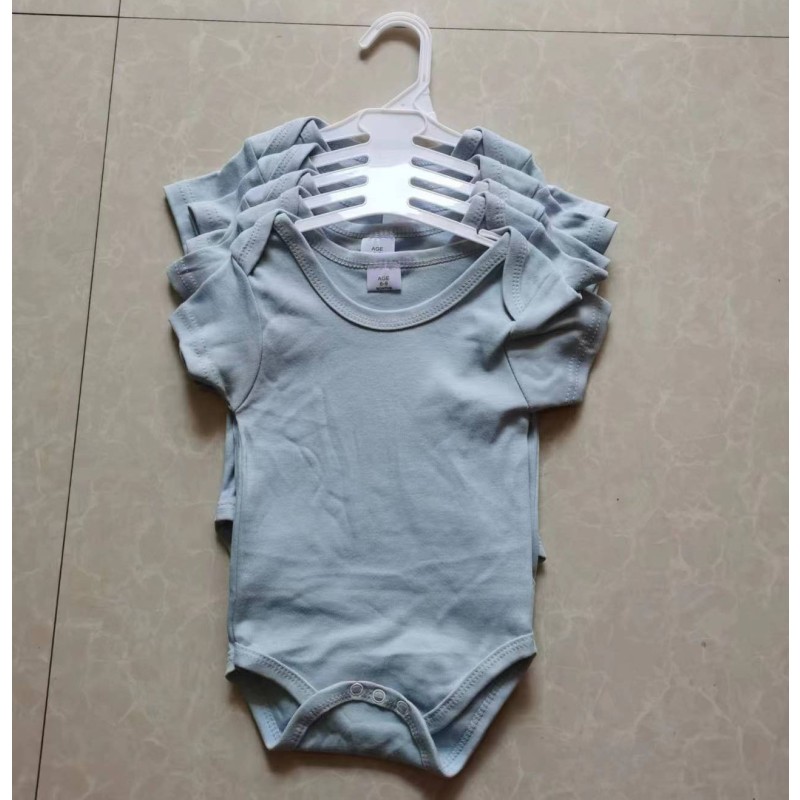 Organic Baby Bodysuit Manufacturer - 5-Piece Natural Dyed Short Sleeve Romper Set