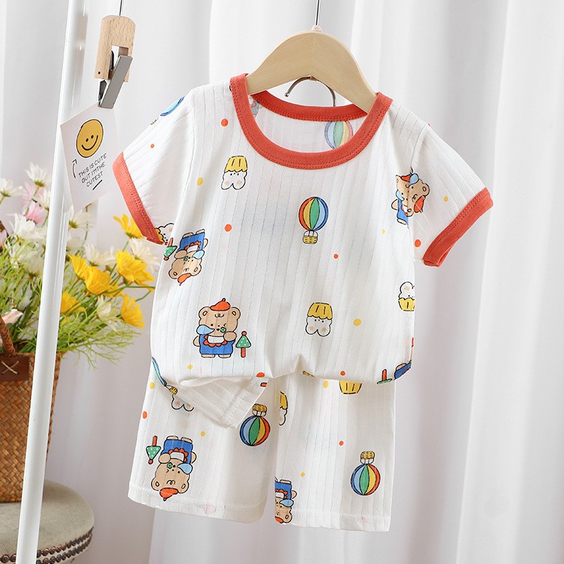 Girl Summer Set Manufacturer - 6m-5 Year Cotton Shorts Short Sleeve Tee 2PC Set