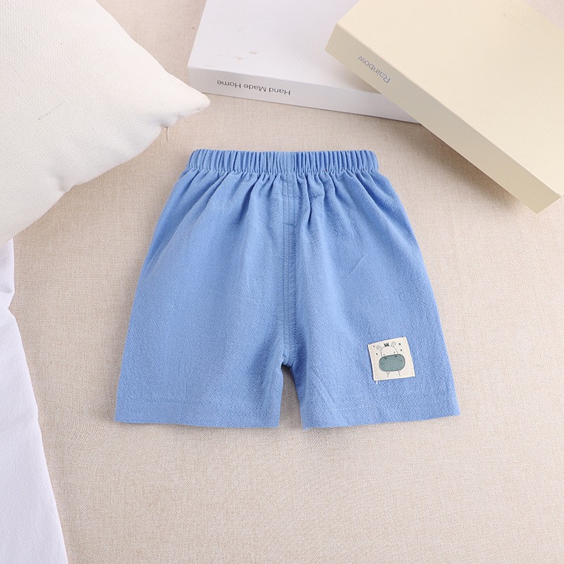 Toddler Jogger Shorts Supplier - Infant Soft Casual Cotton Linen Baby Shorts Cute Prints