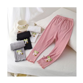 Toddler Kids Leggings Supplier - 1-6T Cotton Full Length Soft Comfortable Footless