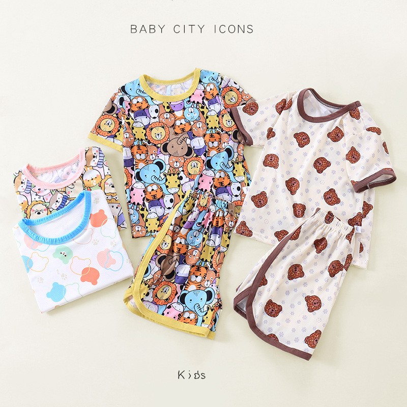 Kids Summer Clothing Supplier - Printed Shirt Shorts Sets Little Boy Clothing Toddler