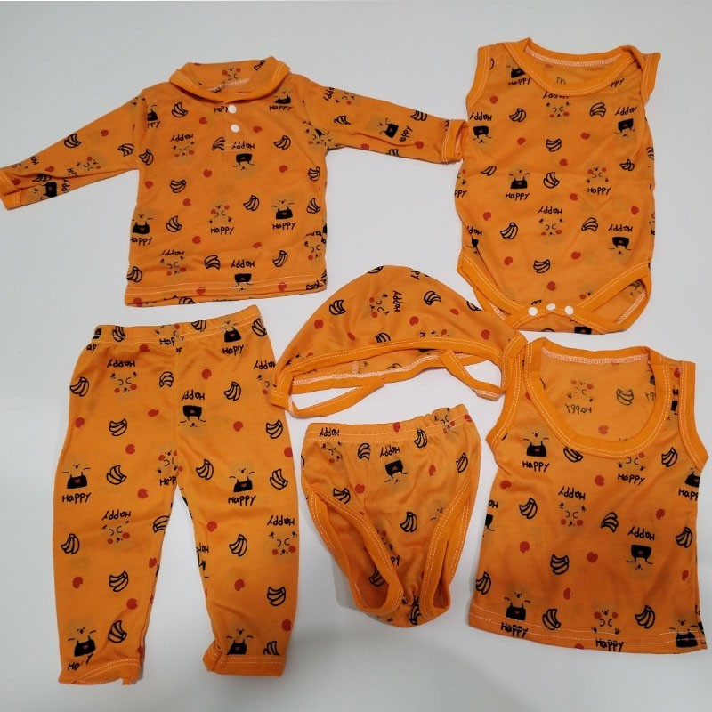 Baby Layette Set Supplier - 6-Piece Newborn Set Viscose Unisex Clothing Stocked Sales