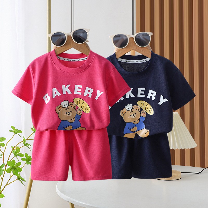 Infant Set Clothes Manufacturer - Toddler Boys Summer Clothes Shirt Shorts Cartoon