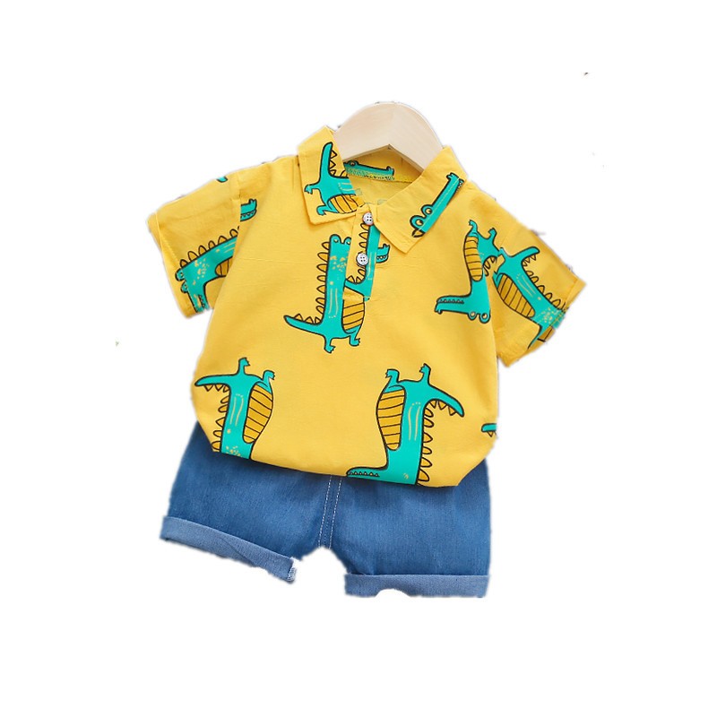 Kids Summer Clothes Factory - New Design 2023 Infant Clothes Set T-shirt Tops Shorts