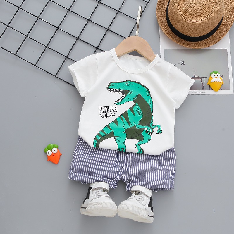 Toddler Boys Shorts Supplier - 2 Piece Kids Summer T-Shirt and Shorts Baby Clothing