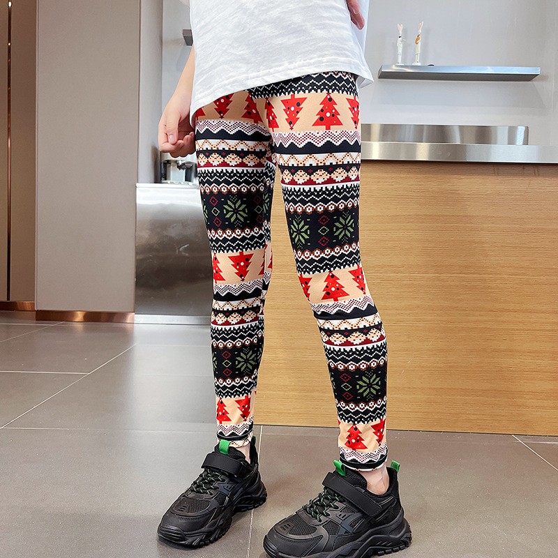 Young Girls Leggings Supplier - Multipack Soft Comfortable Pants Athletic Printed