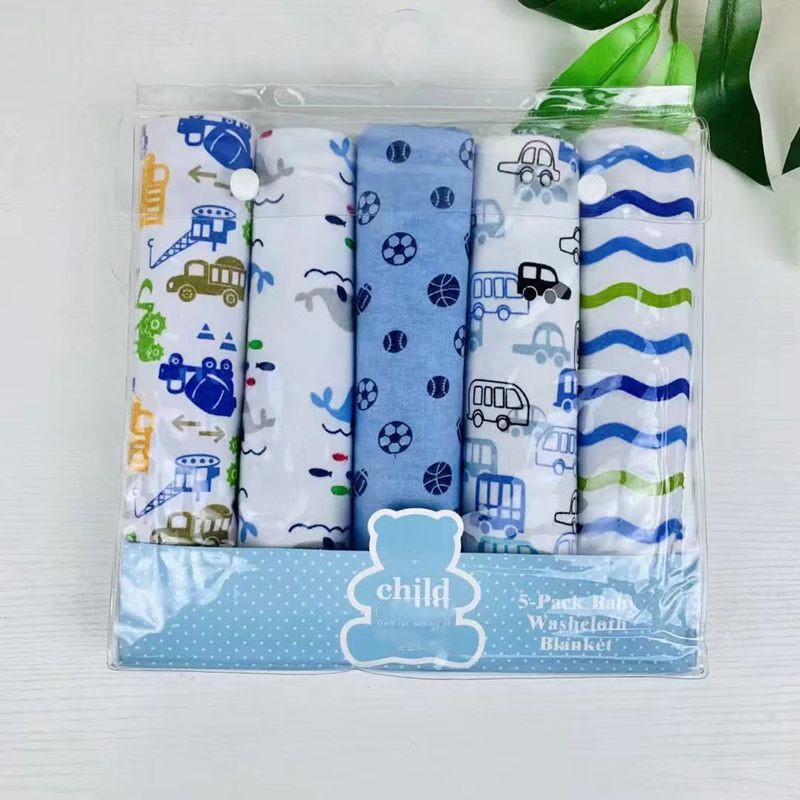 Muslin Baby Blanket Manufacturer - 5 Pack Soft Cotton Swaddle Neutral Receiving Blanket