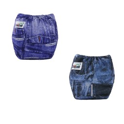 Baby Training Pants Supplier - Cotton Potty Training Daipers Pant Denim Diaper Pants