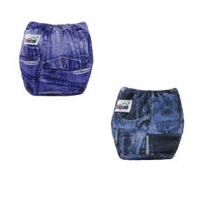 Baby Training Pants Supplier - Cotton Potty Training Daipers Pant Denim Diaper Pants