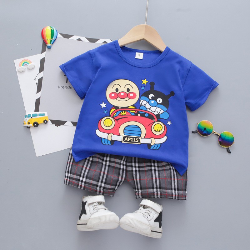 Infant Baby Clothes Factory - 1-4T Dinosaur Training Shorts T-Shirt Outfits Summer