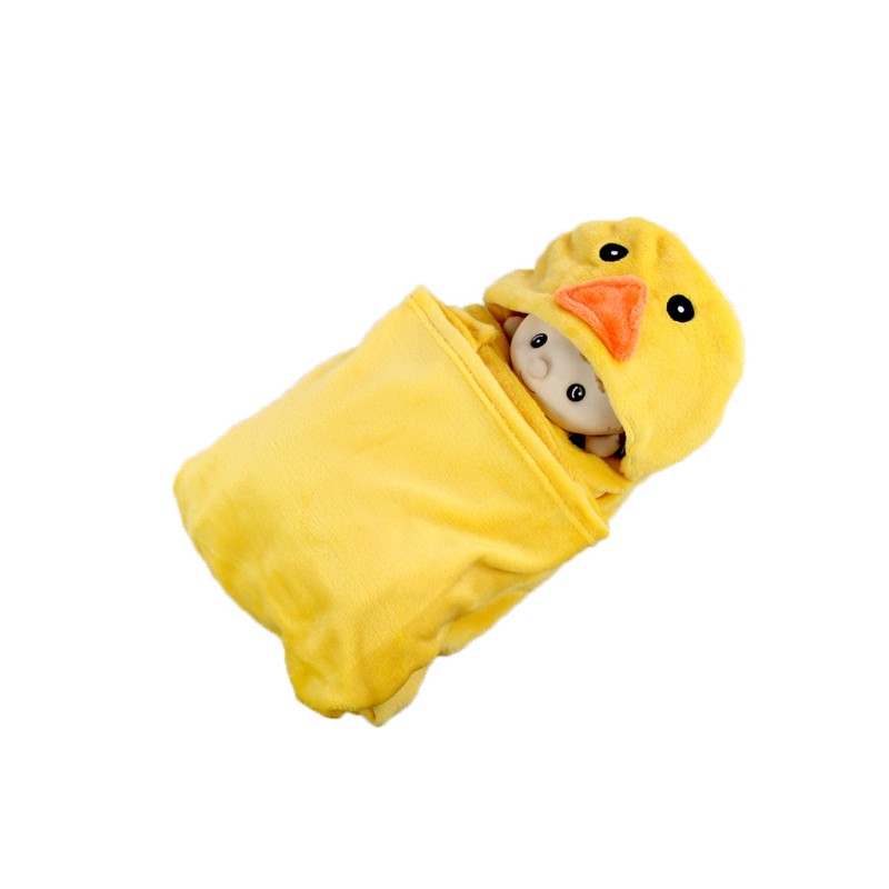 Baby Hooded Blanket Supplier - Animal Face Swaddling Blanket Large Size Plush After Bath