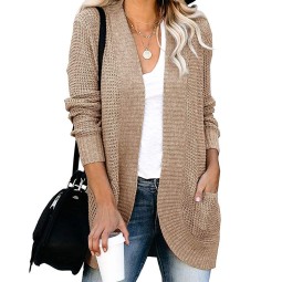 Women's Sweaters Manufacturer - Wholesale Stocks Long Sleeve Plus Size Cardigans