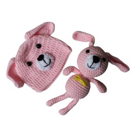 Baby Animal Toys Manufacturer - New Cartoon Knitted Hat Photography Gift Set