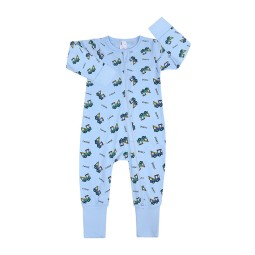 Baby Romper Manufacturer - Wholesale Custom 100% Cotton Print Zipper Soft Newborn