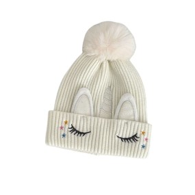 Newborn Baby Hats Supplier - Wholesale Solid Colors Knitting Winter Bonnet Hats Girls