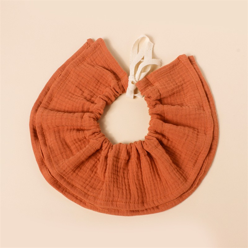 Baby Cotton Bib Supplier - 360° Adjustable Drool Four Layers Thick Gauze Circular