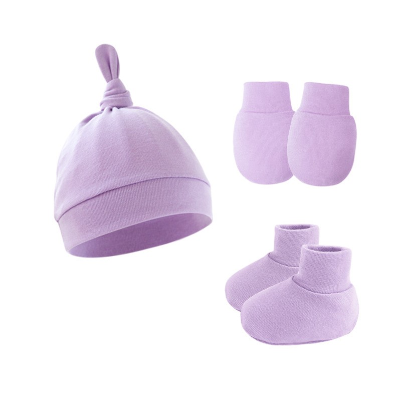 Newborn Hospital Hat Factory - Wholesale Spring Autumn Solid Color Anti Scratch Hats