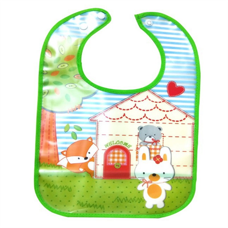 Baby Drool Bib Factory - Cartoon Feeding Bib Portable Washable EVA Bandana Bib