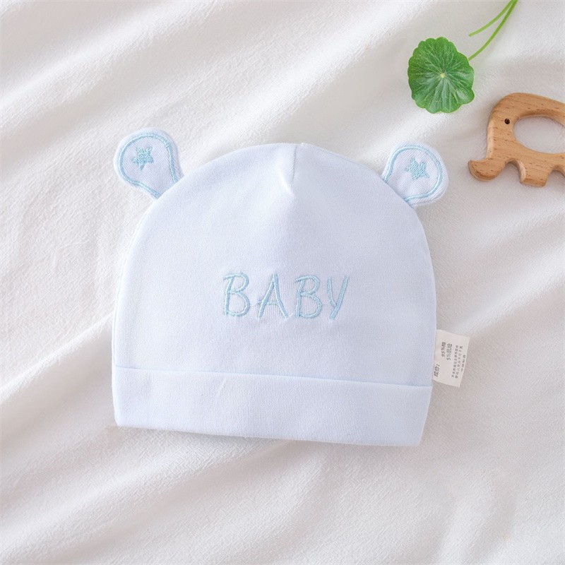 Baby Hats Manufacturer - Cotton 0-3 Months Newborn Cap Double Layer Head Protection